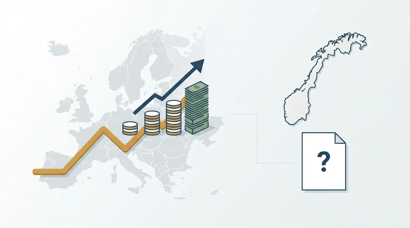 KI-generert illustrasjon til «Klimaregningen vokser i Europa – i Norge mangler vi oversikt»